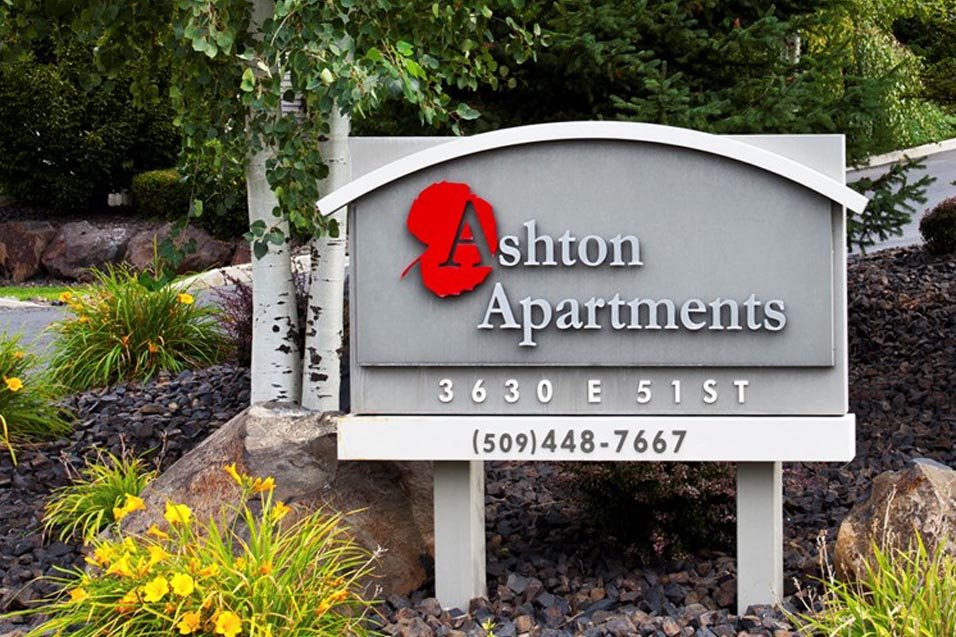 Spokane, WA Ashton Apartments sign